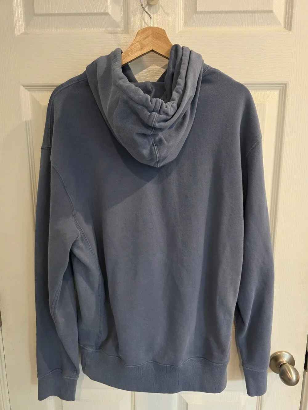 J.Crew Garment Dyed Hoodie Men's M Slate Blue Knit Goods